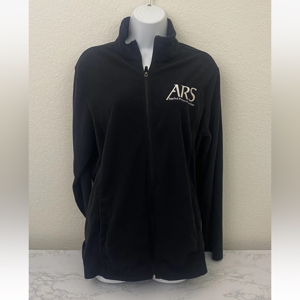 Lands' End Outfitters Zip Up Fleece Jacket Men's L Slot Pockets ARS Rese… - Picture 1 of 5